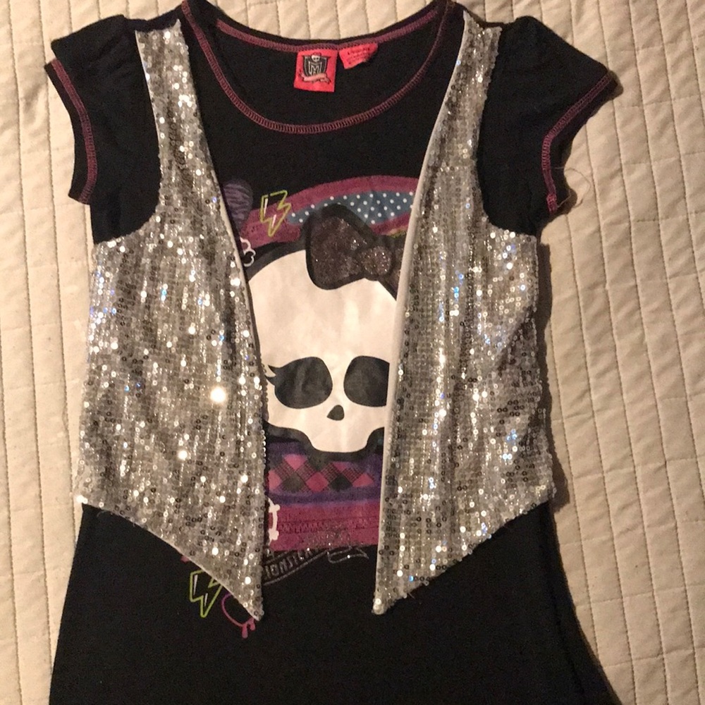 Monster High Girls Shirt Size 10/12